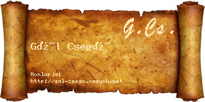 Gál Csegő névjegykártya
